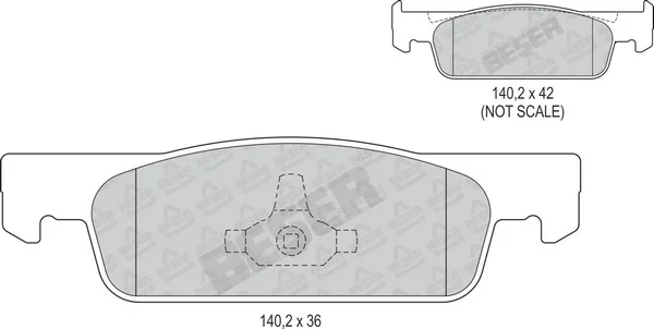 4140 BESER Колодки тормозные дисковые (фото 1)