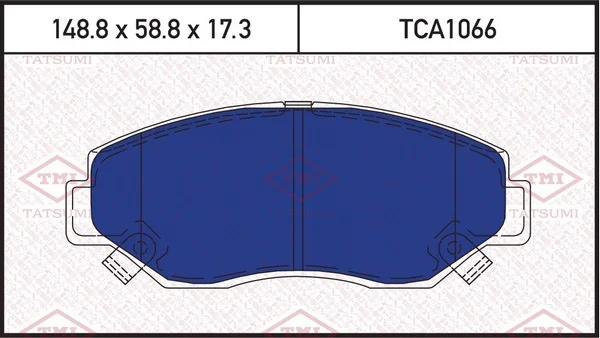 TCA1066 TATSUMI Колодки тормозные дисковые (фото 1)
