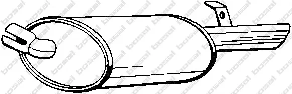 200-127 BOSAL Глушитель выхлопных газов средний/конечный/задняя банка (фото 1)