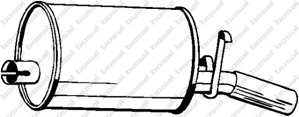 200-929 BOSAL Глушитель выхлопных газов средний/конечный/задняя банка (фото 1)