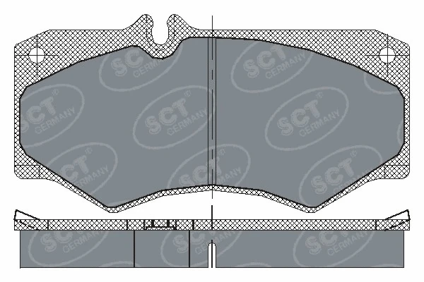 SP 104 PR SCT - MANNOL Комплект тормозных колодок, дисковый тормоз (фото 1)