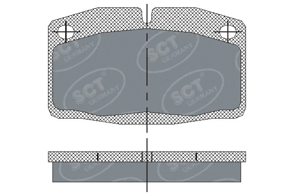 SP 105 PR SCT - MANNOL Комплект тормозных колодок, дисковый тормоз (фото 1)