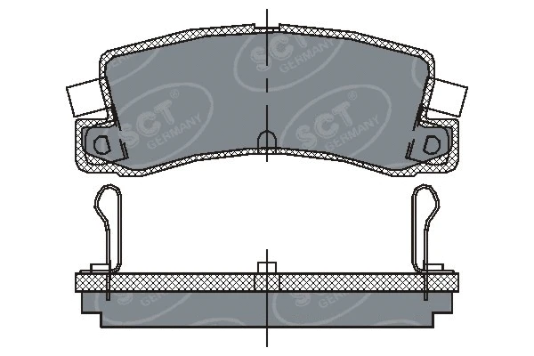 SP 106 PR SCT - MANNOL Комплект тормозных колодок, дисковый тормоз (фото 1)