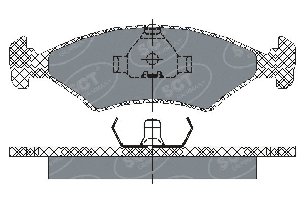 SP 108 PR SCT - MANNOL Комплект тормозных колодок, дисковый тормоз (фото 1)