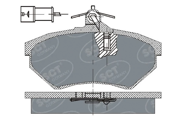 SP 111 PR SCT - MANNOL Комплект тормозных колодок, дисковый тормоз (фото 1)