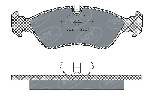 SP 122 PR SCT - MANNOL Комплект тормозных колодок, дисковый тормоз (фото 1)