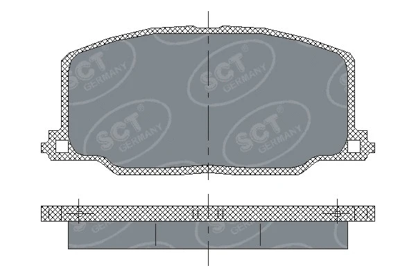 SP 123 PR SCT - MANNOL Комплект тормозных колодок, дисковый тормоз (фото 1)