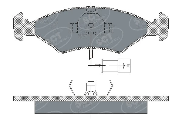 SP 142 PR SCT - MANNOL Комплект тормозных колодок, дисковый тормоз (фото 1)