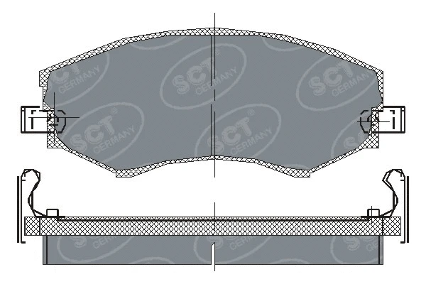 SP 151 PR SCT - MANNOL Комплект тормозных колодок, дисковый тормоз (фото 1)