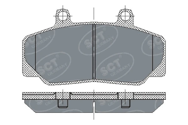 SP 166 PR SCT - MANNOL Комплект тормозных колодок, дисковый тормоз (фото 1)