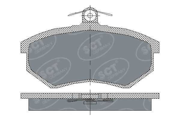 SP 175 PR SCT - MANNOL Комплект тормозных колодок, дисковый тормоз (фото 1)