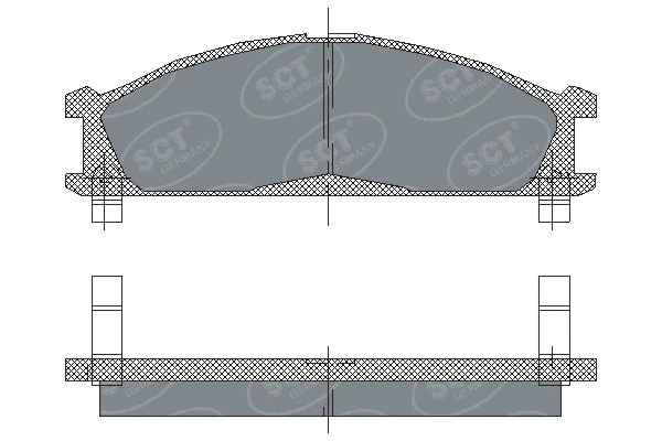 SP 185 PR SCT - MANNOL Комплект тормозных колодок, дисковый тормоз (фото 1)