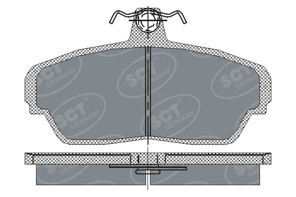 SP 187 PR SCT - MANNOL Комплект тормозных колодок, дисковый тормоз (фото 1)