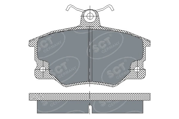SP 191 PR SCT - MANNOL Комплект тормозных колодок, дисковый тормоз (фото 1)