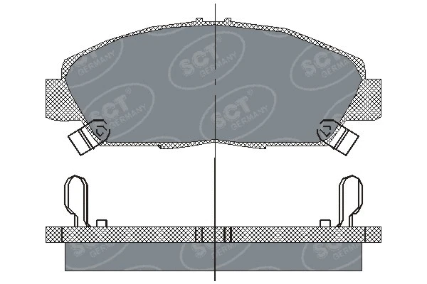 SP 203 PR SCT - MANNOL Комплект тормозных колодок, дисковый тормоз (фото 1)