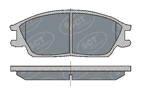 SP 207 PR SCT - MANNOL Комплект тормозных колодок, дисковый тормоз (фото 1)