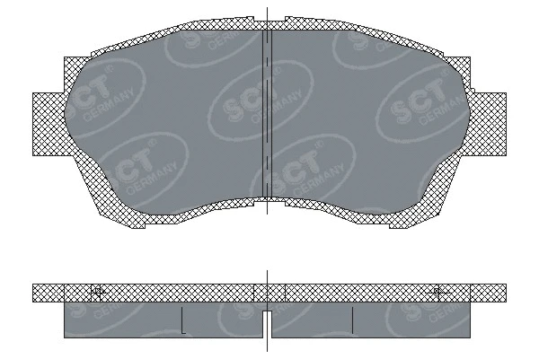 SP 209 PR SCT - MANNOL Комплект тормозных колодок, дисковый тормоз (фото 1)