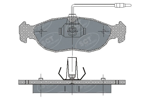 SP 214 PR SCT - MANNOL Комплект тормозных колодок, дисковый тормоз (фото 1)