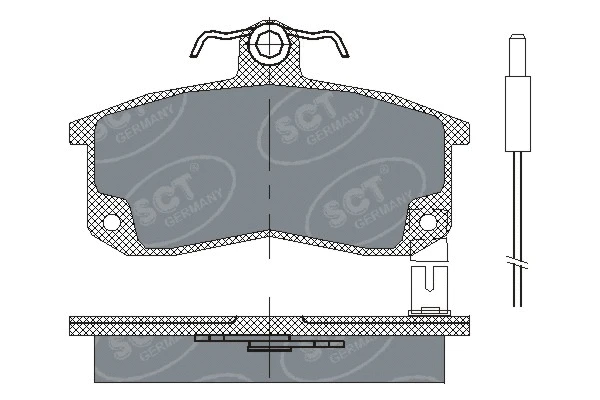 SP 216 PR SCT - MANNOL Комплект тормозных колодок, дисковый тормоз (фото 1)