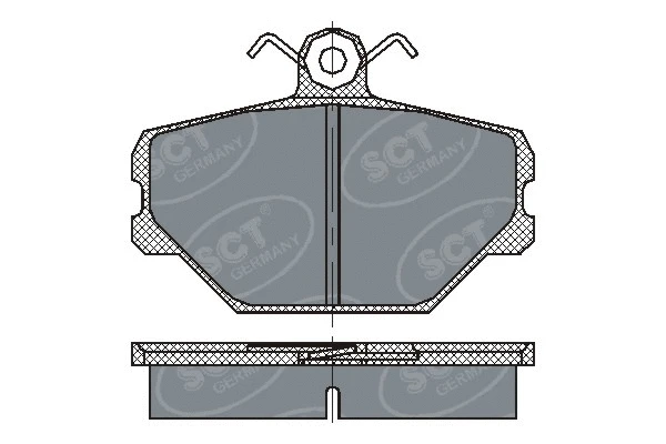 SP 217 PR SCT - MANNOL Комплект тормозных колодок, дисковый тормоз (фото 1)