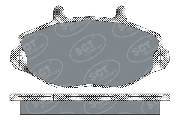 SP 223 PR SCT - MANNOL Комплект тормозных колодок, дисковый тормоз (фото 1)