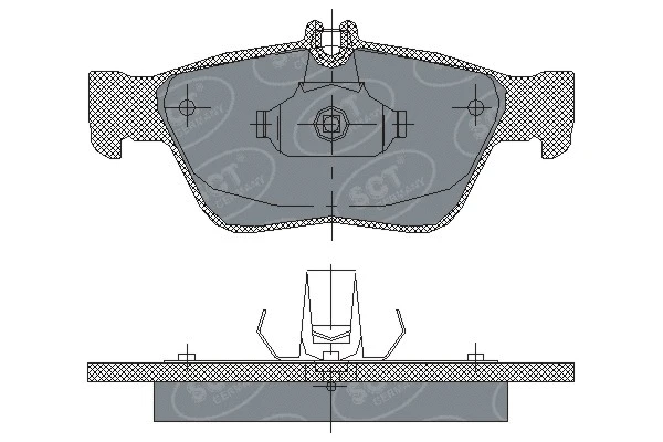 SP 226 PR SCT - MANNOL Комплект тормозных колодок, дисковый тормоз (фото 1)