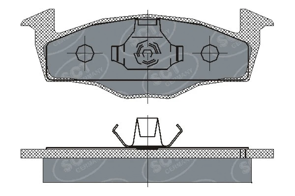 SP 227 PR SCT - MANNOL Комплект тормозных колодок, дисковый тормоз (фото 1)