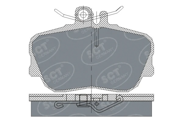 SP 234 PR SCT - MANNOL Комплект тормозных колодок, дисковый тормоз (фото 1)