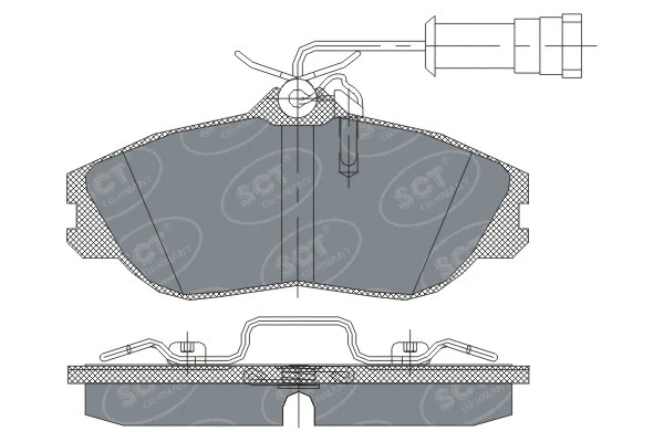 SP 234 PR SCT - MANNOL Комплект тормозных колодок, дисковый тормоз (фото 2)