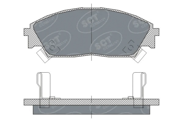 SP 238 PR SCT - MANNOL Комплект тормозных колодок, дисковый тормоз (фото 1)