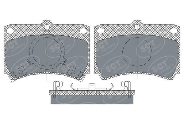 SP 239 PR SCT - MANNOL Комплект тормозных колодок, дисковый тормоз (фото 1)