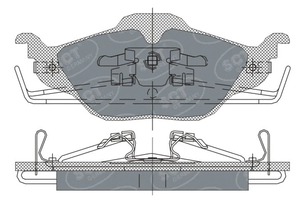 SP 241 PR SCT - MANNOL Комплект тормозных колодок, дисковый тормоз (фото 1)