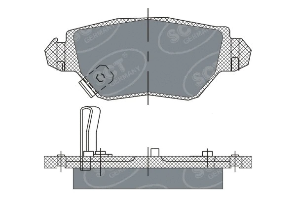 SP 242 PR SCT - MANNOL Комплект тормозных колодок, дисковый тормоз (фото 1)