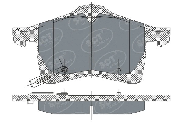 SP 243 PR SCT - MANNOL Комплект тормозных колодок, дисковый тормоз (фото 1)