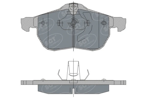 SP 243 PR SCT - MANNOL Комплект тормозных колодок, дисковый тормоз (фото 2)