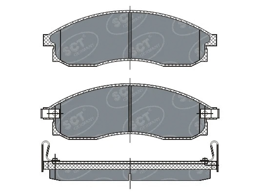 SP 263 PR SCT - MANNOL Комплект тормозных колодок, дисковый тормоз (фото 1)