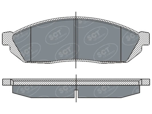 SP 265 PR SCT - MANNOL Комплект тормозных колодок, дисковый тормоз (фото 1)