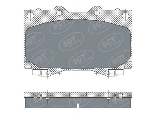 SP 270 PR SCT - MANNOL Комплект тормозных колодок, дисковый тормоз (фото 1)
