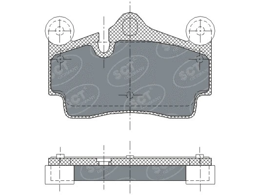 SP 276 PR SCT - MANNOL Комплект тормозных колодок, дисковый тормоз (фото 1)