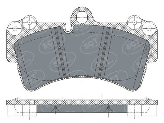 SP 280 PR SCT - MANNOL Комплект тормозных колодок, дисковый тормоз (фото 1)