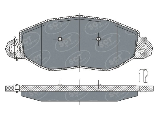 SP 281 PR SCT - MANNOL Комплект тормозных колодок, дисковый тормоз (фото 1)