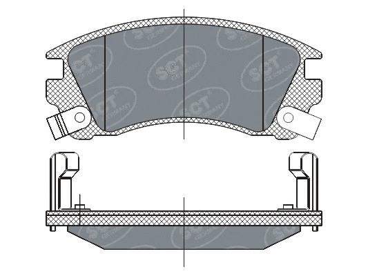 SP 284 PR SCT - MANNOL Комплект тормозных колодок, дисковый тормоз (фото 1)