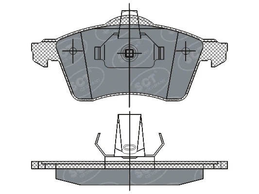 SP 286 PR SCT - MANNOL Комплект тормозных колодок, дисковый тормоз (фото 1)