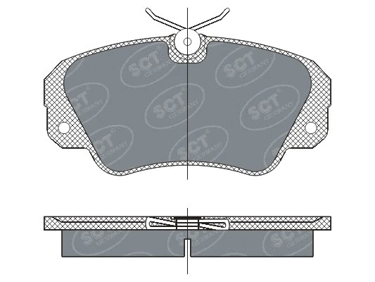 SP 287 PR SCT - MANNOL Комплект тормозных колодок, дисковый тормоз (фото 1)