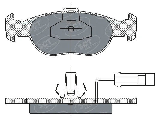 SP 291 PR SCT - MANNOL Комплект тормозных колодок, дисковый тормоз (фото 1)