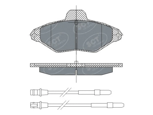 SP 293 PR SCT - MANNOL Комплект тормозных колодок, дисковый тормоз (фото 1)