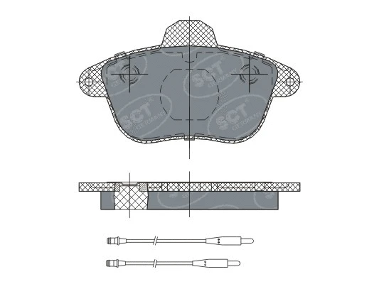 SP 295 PR SCT - MANNOL Комплект тормозных колодок, дисковый тормоз (фото 1)