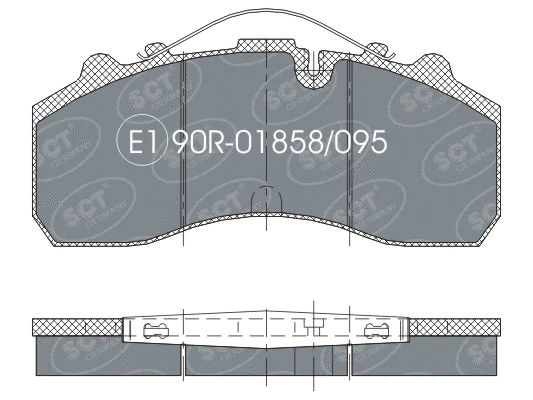 SP 305 PR SCT - MANNOL Комплект тормозных колодок, дисковый тормоз (фото 1)