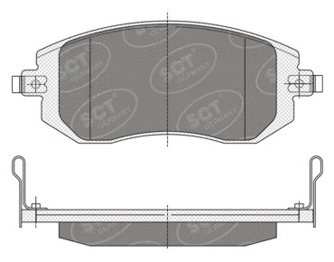 SP 340 PR SCT - MANNOL Комплект тормозных колодок, дисковый тормоз (фото 1)