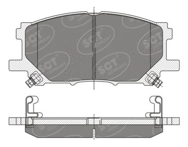 SP 348 PR SCT - MANNOL Комплект тормозных колодок, дисковый тормоз (фото 1)